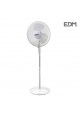Ventilador de pie con base circular negro 45w ø aspas 40cm altura regulable 110-130 cm EDM