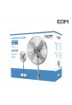 Ventilador de pie con base circular negro 45w ø aspas 40cm altura regulable 110-130 cm EDM