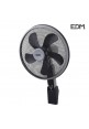 Ventilador de pie con base circular negro 45w ø aspas 40cm altura regulable 110-130 cm EDM