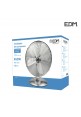 Ventilador de pie con base circular negro 45w ø aspas 40cm altura regulable 110-130 cm EDM