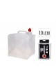4 UND. DEPOSITO DE AGUA DE PLASTICO PARA CAMPING 10L 19X20X25CM
