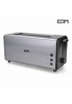 TOSTADORA DOBLE RANURA LARGA CROMADA 1400W EDM