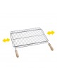 PARRILLA BARBACOA EXTENSIBLE 50X40CM ACERO ZINCADO
