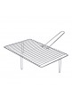 PARRILLA BARBACOA EXTENSIBLE 50X40CM ACERO ZINCADO