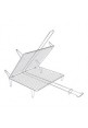 PARRILLA BARBACOA EXTENSIBLE 50X40CM ACERO ZINCADO