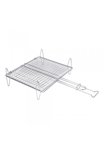 PARRILLA BARBACOA EXTENSIBLE 50X40CM ACERO ZINCADO