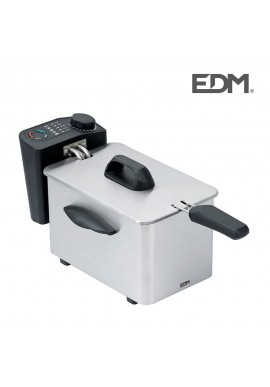 FREIDORA DE ACERO INOXIDABLE - 1500W - 1,5 LITROS - EDM