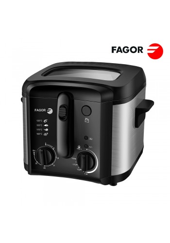 FREIDORA DE ACERO INOXIDABLE - 1500W - 1,5 LITROS - EDM
